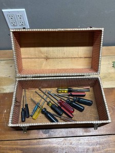 Wooden Screwdriver Set in Storage Box