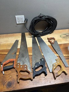 Hand Saws With Coiled Cord, 6 Total