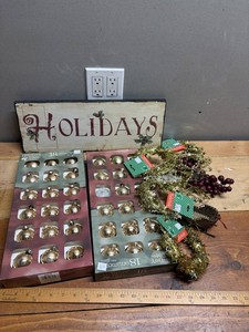 Holiday Ornaments, Sign & Garlands