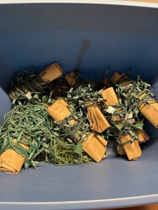 Christmas String Lights in Storage Tote