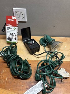 Hyper Tough Outdoor All-Weather Timer & Light