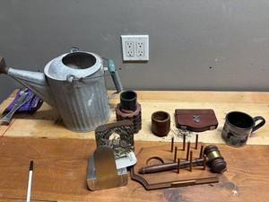 Metal Decor with Watering Can & Mugs
