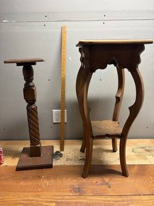 Wooden Pedestal Handcarved Stands