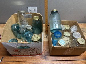 Assorted Glass Jars With Lids