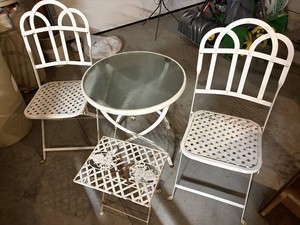 Wrought Iron Patio Table & Chairs