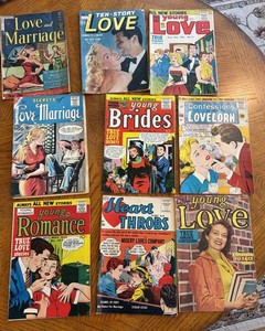 Vintage Romance Comic Books, 9 Total