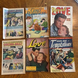 Vintage Romance Comic Books, 6 Total