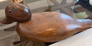 Handcarved Wooden Duck Decoy