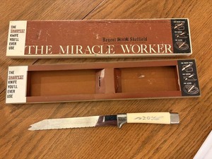 Vintage 1970s Regent Sheffield England Miracle Worker All Purpose Knife With Original Box