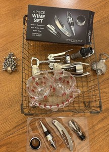 Westport 4 Piece Wine Set & Decorative Bottle Stoppers