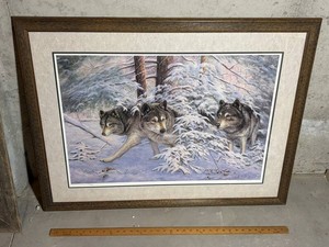 Terrill Knaack Limited Edition Wolf Print 597600 Framed