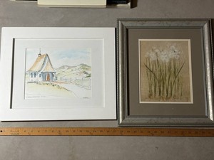 A. Egan Framed Watercolors of Lakes District, Chile, 2 Total