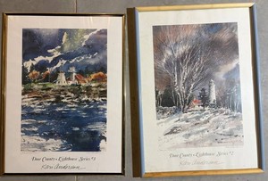 Kari Anderson Door County Lighthouse Framed Prints