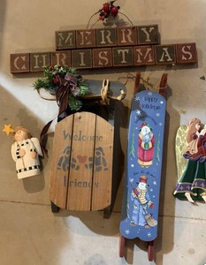 Merry Christmas Mixed Holiday Wall Decor Set
