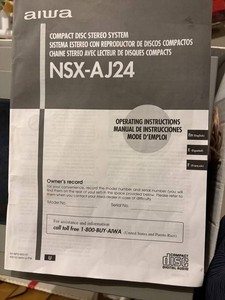 Aiwa NSX-AJ24 Compact Disc Stereo System