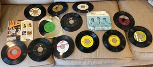Vintage 45 RPM Record Mixed Lot, 14 Total