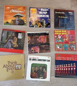 Mixed Vinyl Record Album Lot, 9 Total