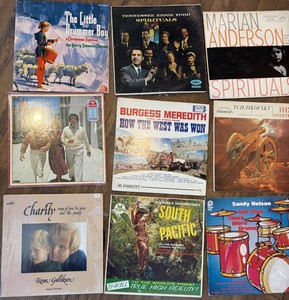 Vintage Vinyl LP Record Mixed Lot, 9 Total
