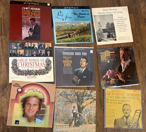 Mixed Christmas & Classic Vocal Album Lot, 9 Total