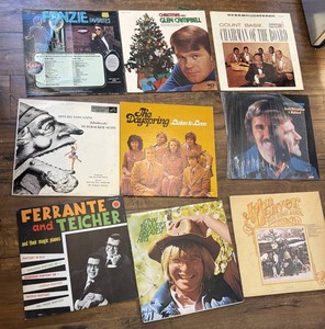 Mixed Vinyl Record Album Lot, 9 Total