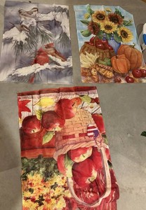 Harvest Themed Yard Printed Flags, 3 Total
