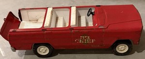Antique Tonka Fire Chief Toy Metal Truck
