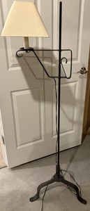Adjustable Metal Floor Lamp with Shade