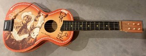 Antique Roy Rogers & Trigger Plus Brand Acoustic Guitar