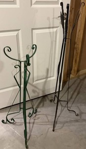 Two Metal Candle Stands