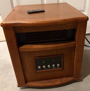 Wood Cabinet Electric Fireplace Heater