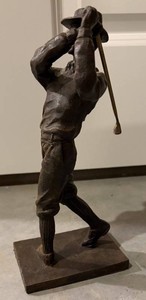 Golfer Sculpture With Club