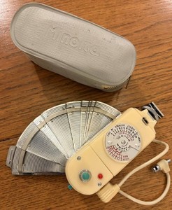 Vintage Minolta Exposure Meter with Case