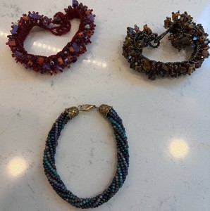 Beaded Bracelets, 3 Total