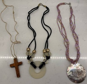 Beaded Necklace Mixed Lot, 3 Total