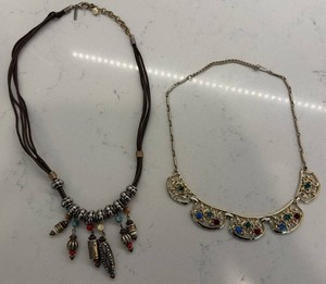 Costume Jewelry Necklaces, 2 Total