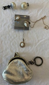 Pearl Style Jewelry and Coin Purse Mixed Lot