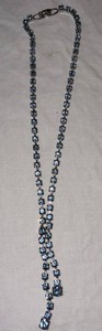 Blue Rhinestone Necklace
