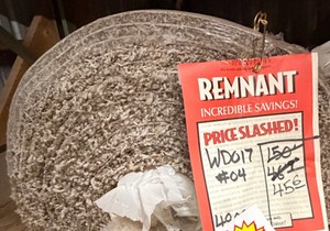 Approx. 12 x 45 Gray Carpet Remnant - WD017 #04