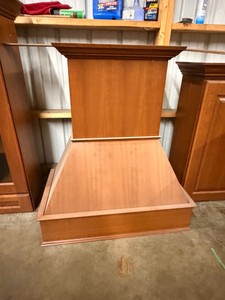 Cherry Finish Wood Range Hood Cover
