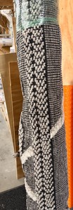 Approx. 5 x 3 Black & White Pattern Area Rug
