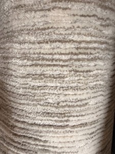 Approx. 411 x 93 Ivory Textured Area Rug