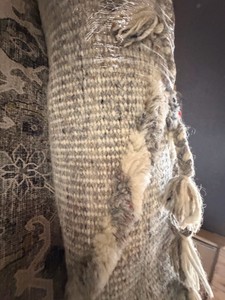 Approx. 56 x 86 Gray Boho Tassel Area Rug