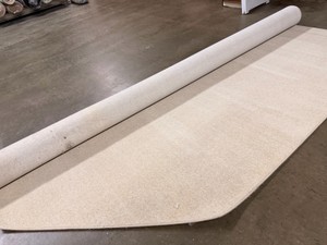 Approx. 121 x 149 Beige Commercial custom wool Carpet