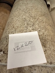 Approx. 12 x 20 Gray Speckled Stone-Look Vinyl Flooring Remnant