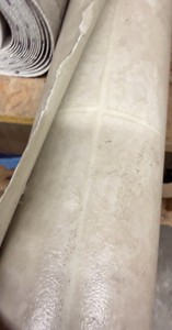 Approx. 12 x 8 Light Marble-Look Vinyl Flooring Remnant