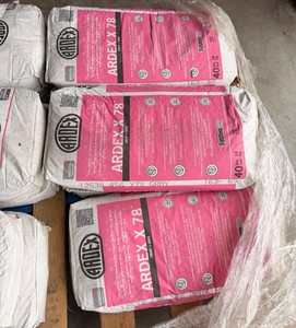 approx. 5 Bags ARDEX X 78 Fiber Reinforced Thin Set Mortar  Gray  40 Lb. Each