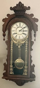 Vintage Erie Regulator Wall Clock School House