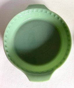 Jadeite Glass Quiche Tart Pan 10 Inch