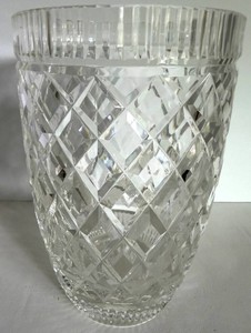 Waterford Cut Crystal Vase 5.25 X 8 in