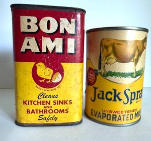Bon Ami & Jack Sprat Vintage Advertising Tins (Lot of 2)